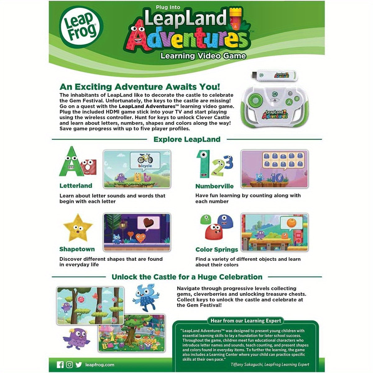 LeapFrog LeapLand Adventures, Early Childhood Education, Educational Adventure, Adventure Theme, Engaging Gameplay, Highquality Game,