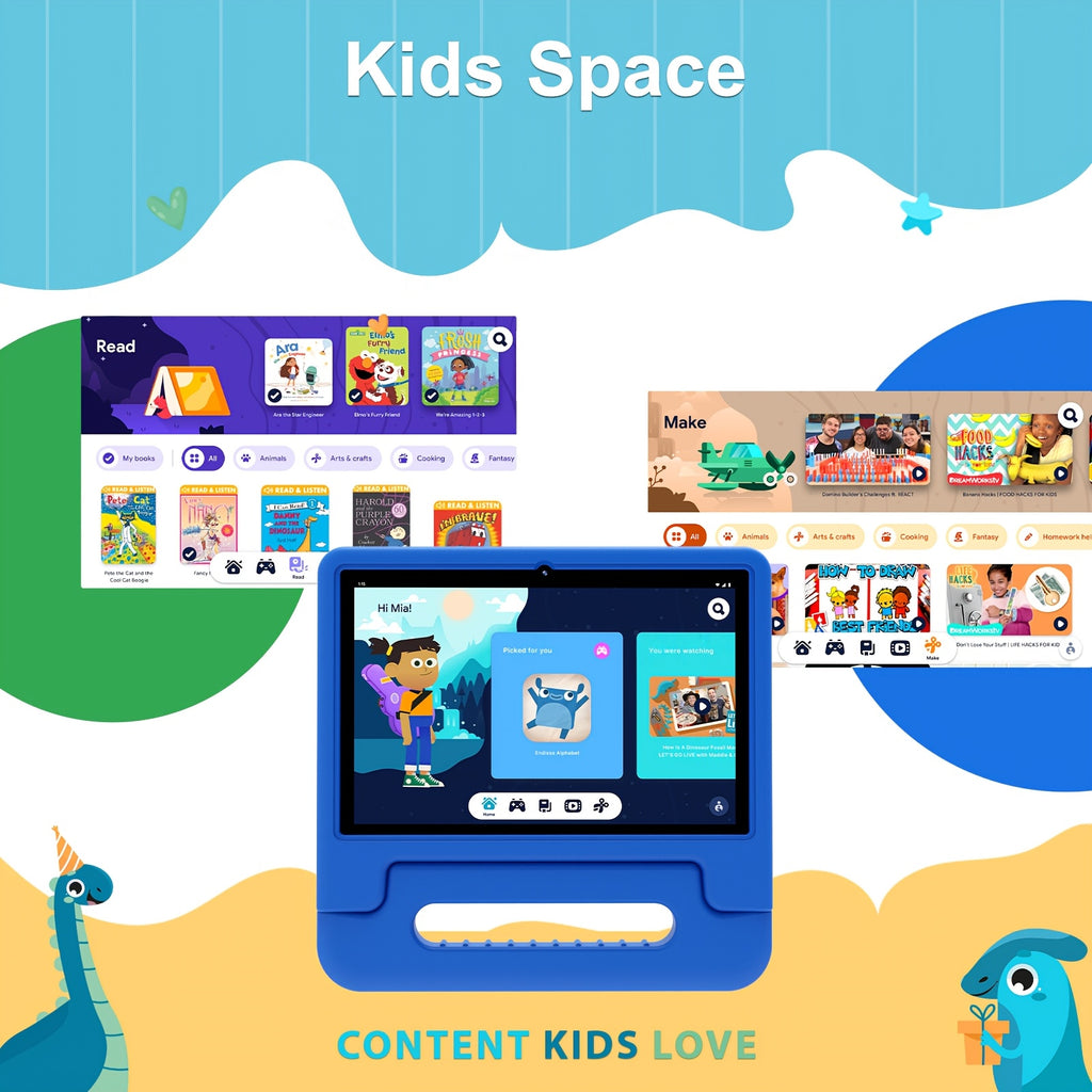 (3+5)GB+64GB | Android 15\u002F13 | 2024 Kids Learning Tablet 10.1\