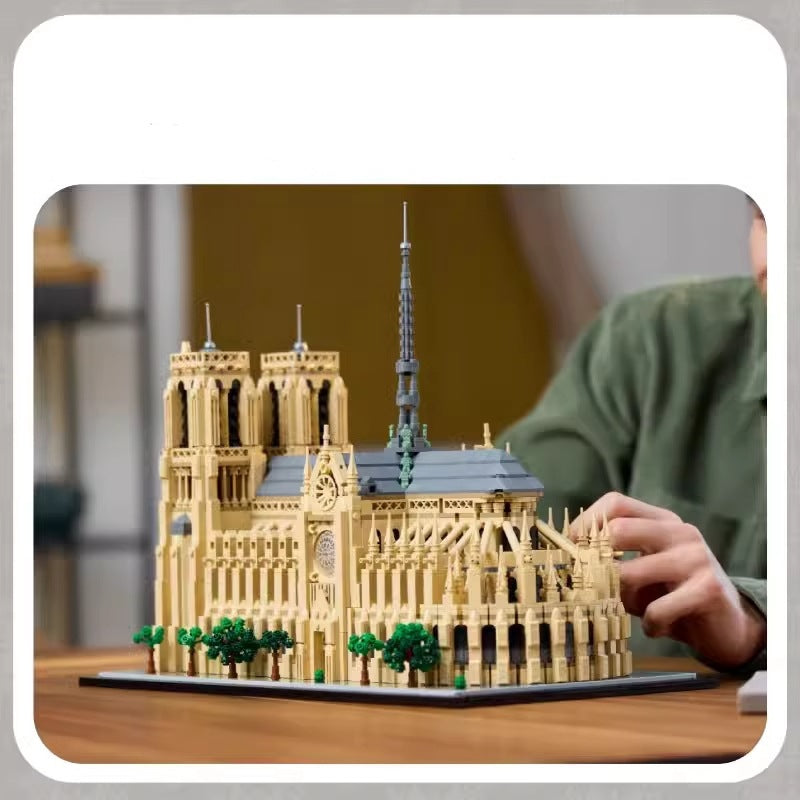 Creative MOC Street View Architecture Notre Dame de Paris Building Blocks Ornament Boys Toy Birthday Gift Holiday Gift Halloween Gift Christmas Gift Birthday Gift Holiday Gift Halloween Gift Chr