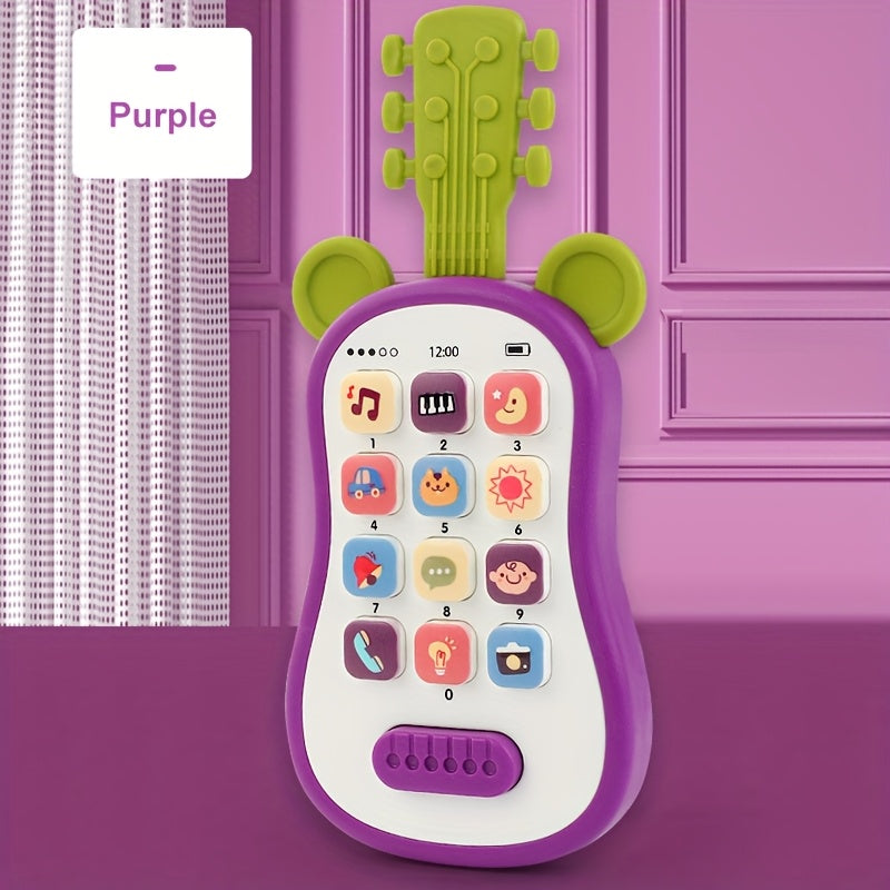 Cute Animal Early Learning Phone for Youngsters 0-3 Years - Portable Educational Toy with Music, Stories & Fun Icons, Pink\u002FBlue\u002FYellow, Ideal Gift for Christmas & Halloween