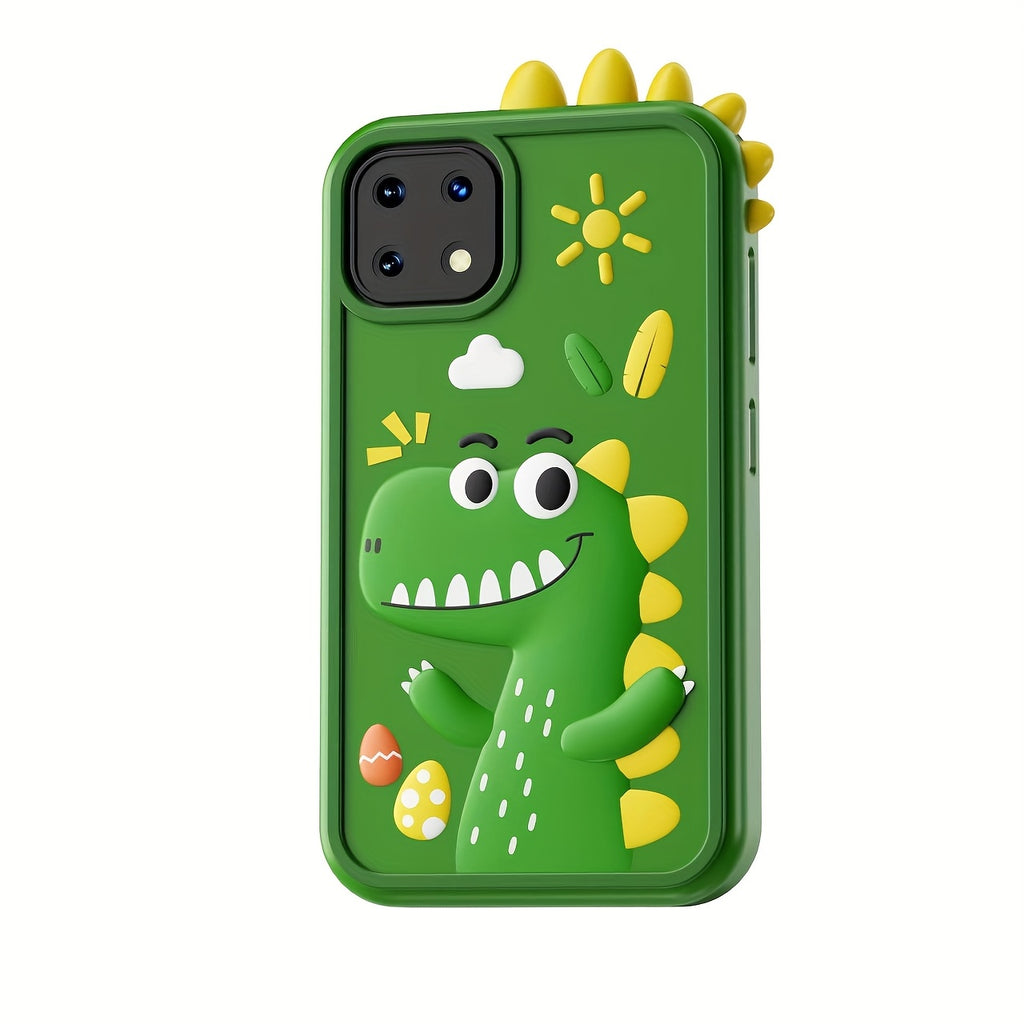 Dinosaur Phone Toy for Kids - Touchscreen HD Dual Camera Educational Learning Toy with Interactive Dinosaur Graphics, Travel & Birthday\u002FChristmas Gift for Boys & Girls Ages 3-14 (Peacock Green\u002FBlue)