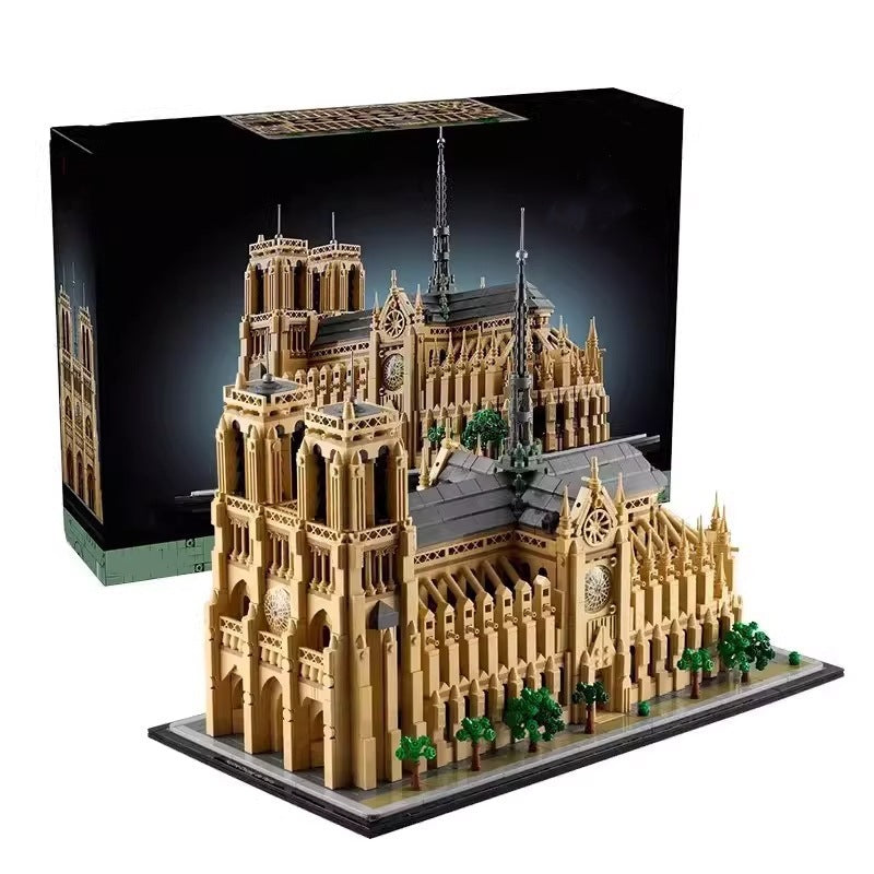 Creative MOC Street View Architecture Notre Dame de Paris Building Blocks Ornament Boys Toy Birthday Gift Holiday Gift Halloween Gift Christmas Gift Birthday Gift Holiday Gift Halloween Gift Chr