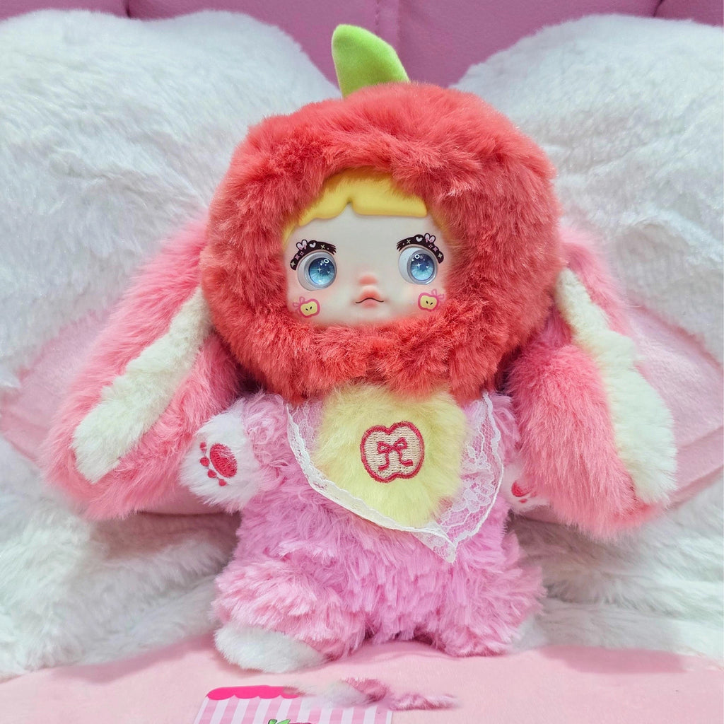 Nommi-Ingesting Fruit Series Doll Plush Doll Model House Accessories Holiday Gift Train Model Building Ornament Decoration Randomly Given 1 Mysterious Box