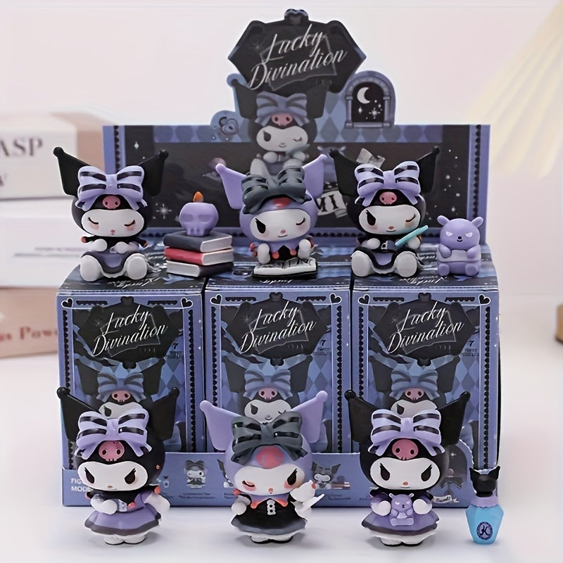 Cullomi 6pcs Blind Box Set - Cute Anime-Inspired Dolls with Purple Bows & Accessories, Perfect for Desktop, Car, Cake Decorations, Valentine'S Day, Birthday & Holiday Gifts, Festive Gift Boxes | Anime-Inspired Decor | Detailed Craftsmanship