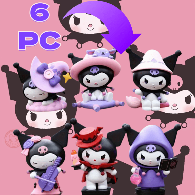 Sanrio Officially Licensed for Kuromi Surprise Blind Box Collection of 12, Original Anime Cartoon Characters, Craft Items, Unique Birthday Present, Perfect for Year-Round Casual Wear, Great Gift for Teens And Adults