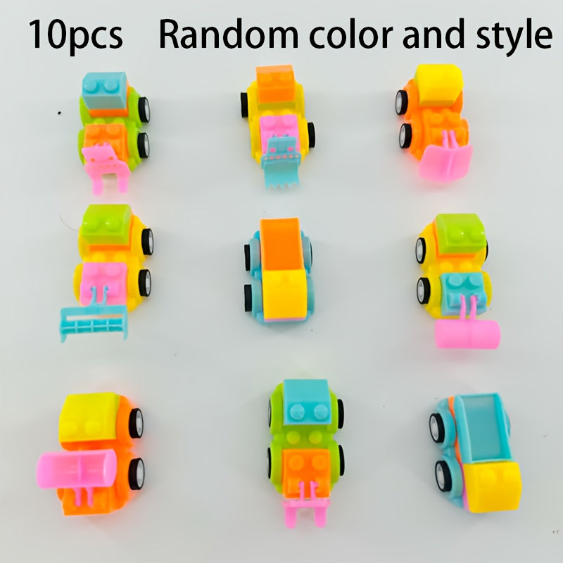 10\u002F20\u002F30pcs Building Blocks Cars - Kids Construction Vehicles with Easy Assembly, Educational Birthday & Christmas\u002FHalloween Party Favors, Learning Motor Skills Toys for Boys and Girls (Multi-Color) - Ideal Birthday or Holiday Gift for Todd