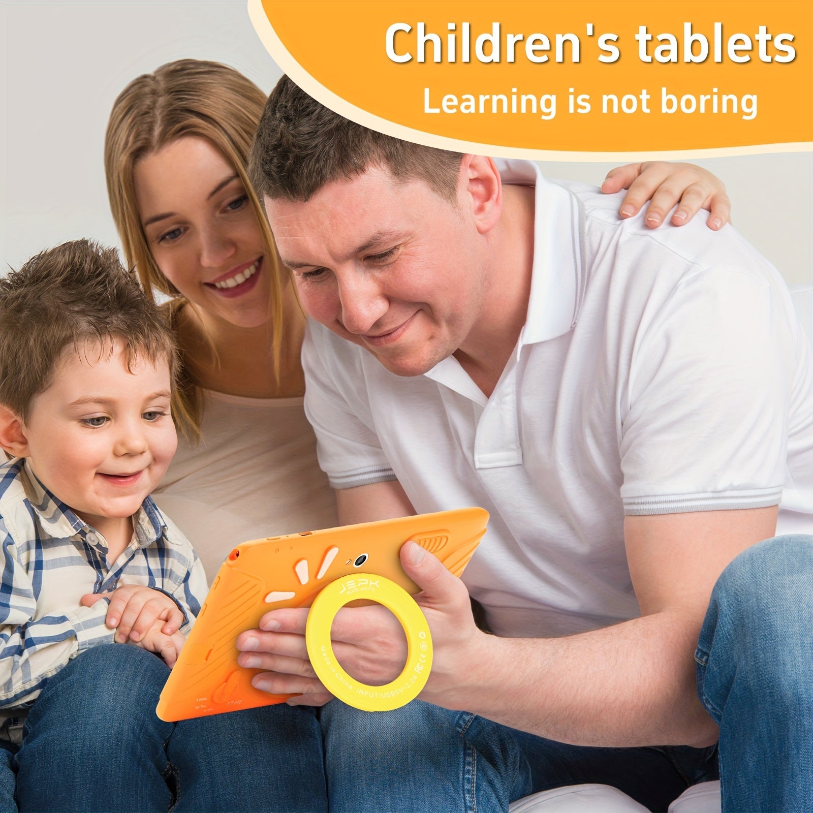 T12, 7 Inch Youngsters Tablet, HD Screen, Free kid's Gifts, Android13, 2.4Gz&5Gz WiFi, 2GB RAM 32GB ROM, Quad Core Processor, Pre-installed Kidos and Education APPs, Learning Tablet, Dual Camera, Shockproof Case,