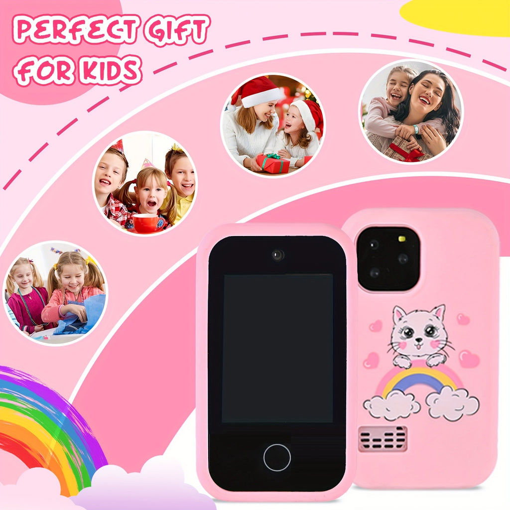 Kids Smart Phone for Girl, Christmas Birthday Gifts for Girls Age 3-10 Kids Toys Cell Phone, 2.8\
