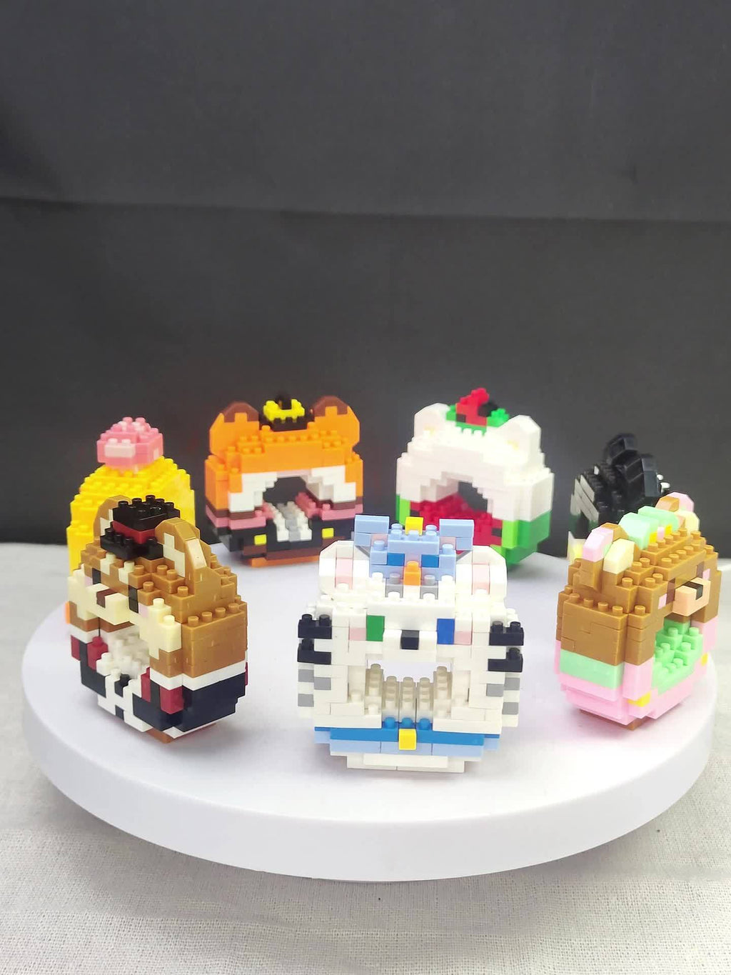 3D Miniature Cute Animals Models Buillding Blocks Toys, Sheep, Fox, Chicken, Samoyed, Rabbit, Mouse, Raccoon, Bear, Cat, Small Building Block, DIY Kids Bricks Toys, Christmas\u002FBirthday Gifts