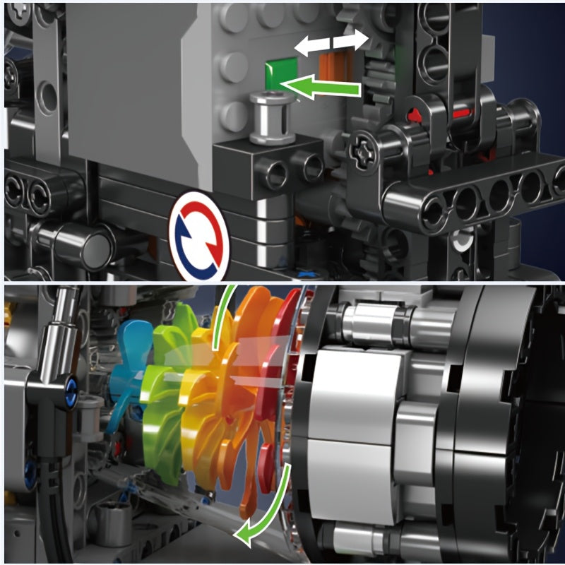 Mould King Creative Supercar Turbojet Electric Engine | Buildable Motor Toy | Adult MOC Building Blocks | 1214pcs