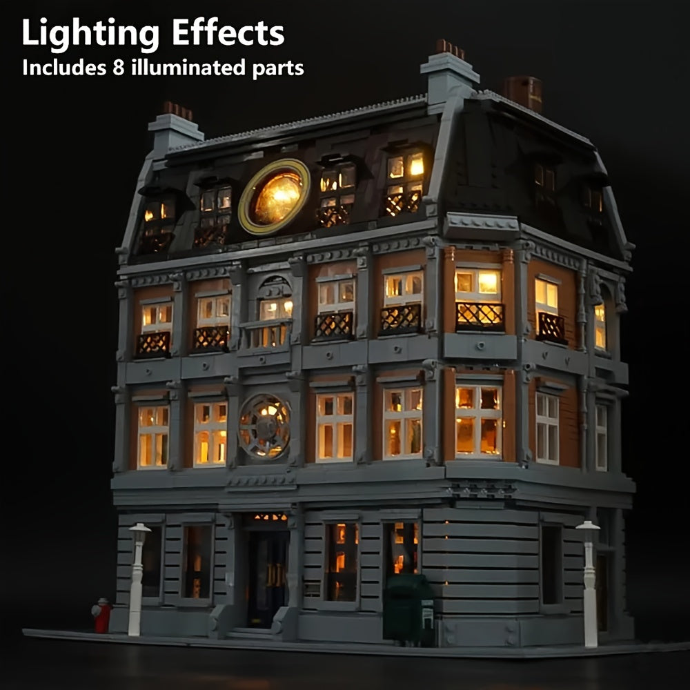 6619pcs Extra Large Size Magic Library Architecture Building Blocks Set, City Street View Building Blocks Set, Compatible With All Major Brands, Casa\u002FHouses Building Block Sets For Adults, Puzzles For Adults, Home Decoration, Halloween Christmas Holi